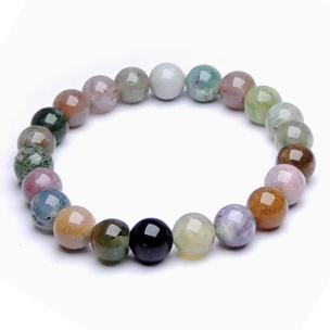 Avika Natural  Bloodstone (Heliotrope) Beads Bracelet For Chakra Healing (Pack of 1 pc)