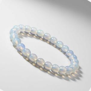 Avika Natural Opalite Bead Bracelet (Pack of 1 Pc.)