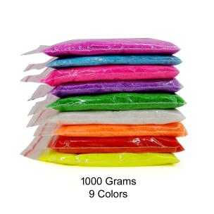 Avika Splecial Rangoli Colour Powder 9 colours for Any Festive 9 Packets Weight 1000 Grams