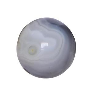 Avika Natural Grey Agate Gemstone Sphere/Balls