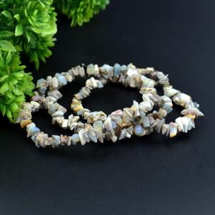 Avika Natural White Opal Gemstone Chips Bracelet (Pack of 1Pc)