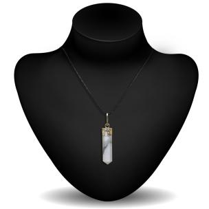 Avika Natural White Howlite Point Pendant