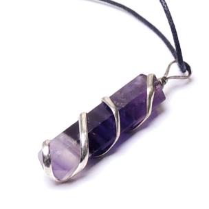 Avika Amethyst Double Point Pendant