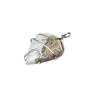 Avika Natural Fancy Jasper Wrapped Drop Shape cabochon  pendant