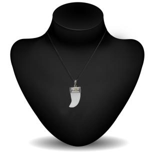 Avika Natural White Moonstone Nail Pendant