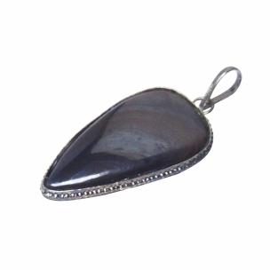 Avika Natural Iron Tiger Drop Shape Pendant