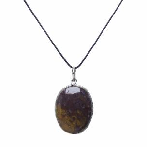 Avika Natural Fancy Jasper Oval Cabochon Pendant