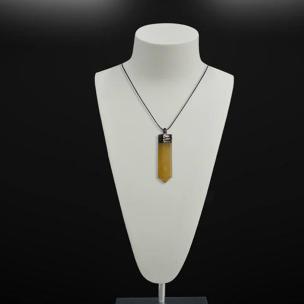 Avika Natural Orange Calcite Energy Point Pendant