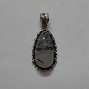 Avika Natural Tourmalated Quartz Pendant Art-4