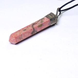 Avika Natural Energized Rhodonite Point Pendant