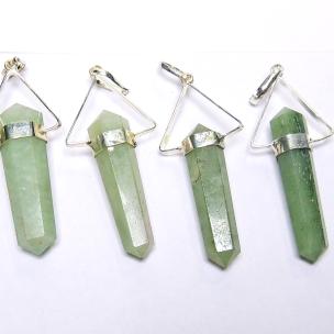 Avika Green Aventurine Double Point Terminated Pendant for Career success