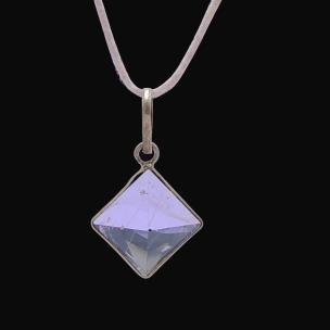 Avika Clear Quartz Pyramid Energy Pendant For Calmness