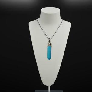 Avika Natural Energized Fancy Blue Agate Point Pendant