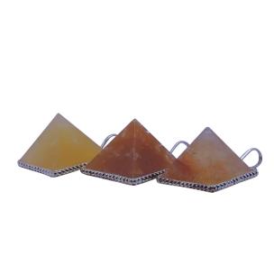 Avika Natural Energized Yellow Quartz Pyramid Pendant