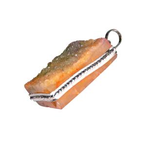 Avika Natural Druzy Stone Pendant Art 10