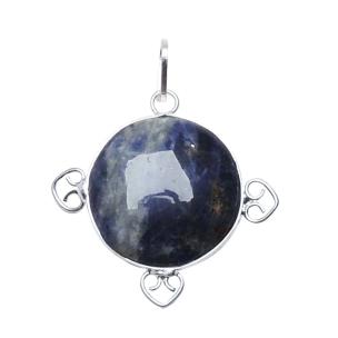 Avika Natural Energized Sodalite Designer Round Pendant
