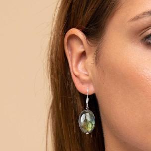 Avika Labradorite Gemstone Earrings