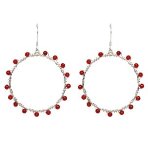 Avika Carnelian Semi-Precious Earrings
