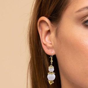 Avika Natural Dual Pearl Earring