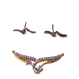 Avika 1 Gram Gold Designer Pendant /Earring Set Art 4