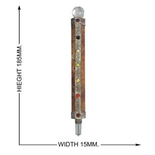 Avika Natural Seven Chakra Yellow Quartz  Master Stick