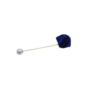 Avika Blue Flower Designer Men's Pin (Pack of 2)