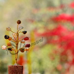 Avika Energized Natural Multi-Onyx Quartz Crystal Tree (15 Dana)
