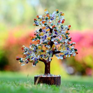 Avika Natural Energized Multi Crystal M-seal Tree (500 Dana)