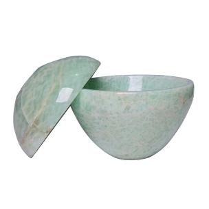 Avika Natural Amazonite Healing Bowl 45 mm