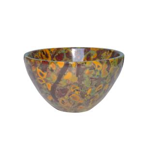 Avika Natural Leopard Jasper Healing Bowl 55 mm