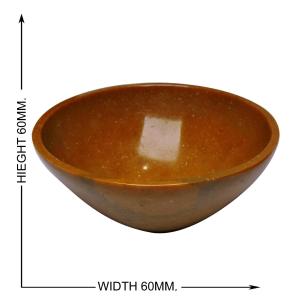 Avika Natural Energized Yellow Jasper Healing Bowl 60mm