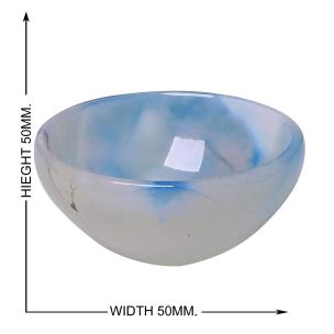 Avika Natural Energized Blue Onyx Healing Bowl 50mm