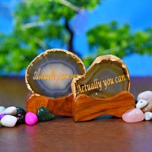 Avika Decorative Natural Agate Plate 2.5 Inch Actually, you can (Pack of 1 pc)