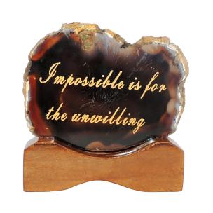 Avika Decorative Natural Agate Plate 3.5 Inch 