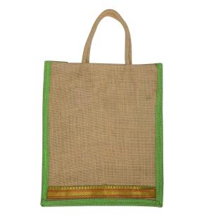 Alokik Eco Friendly (Beige & Light Green) Reusable Shoulder Shopping Carry Bag  (Pack of 2 Bags)