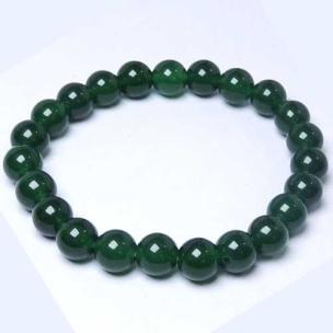 Avika Natural Green Jade Beads Bracelet (Pack of 1Pc)