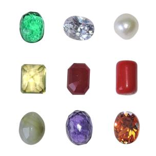 Avika Imitation Navgrah Gemstone Pack of 9 pcs