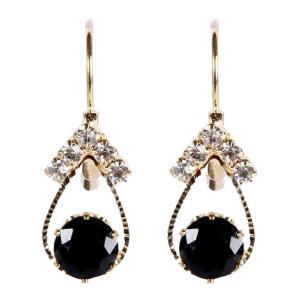 18 kt Gold Plated Swaroski Beautiful Earring Art 7