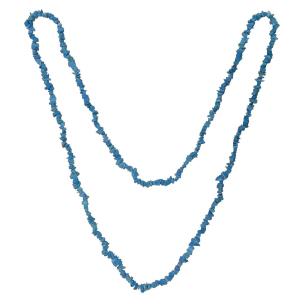 Avika Blue Howlite Chips Necklace For Communication