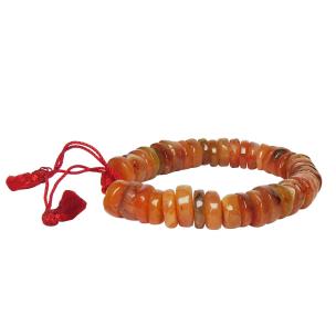 Avika Carnelian Big Rondelle Bracelet (Pack of 1Pc)