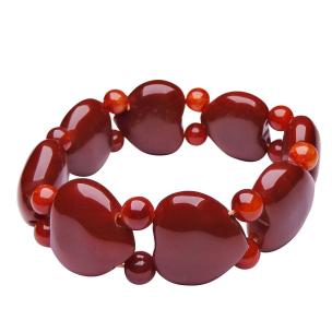 Avika Carnelian Heart Bracelet (Pack of 1Pc)