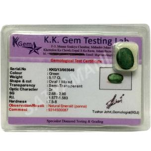 Avika Certified Natural Energized Emerald Gemstone