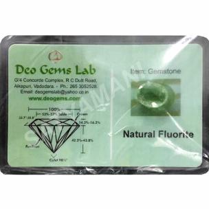 Avika Certified Natural Fluorite Gemstone