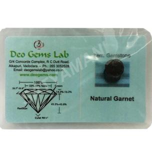 Avika Certified Original Natural Red Hassonite/Garnet Gemstone