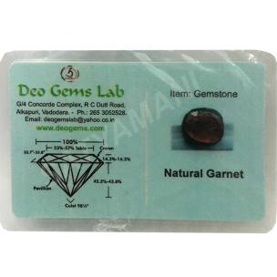 Avika Certified Natural Garnet Gemstone