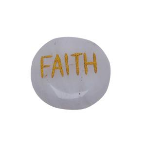 Avika Confidence Enhancer Energized White Moon Stone Faith Cabochon