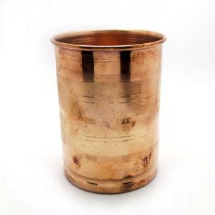 Avika Copper Glass for Water 250 ml. Rough Grip (Pack of 2 Pcs)