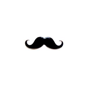 Avika Gold Metal Moustache Label Pin