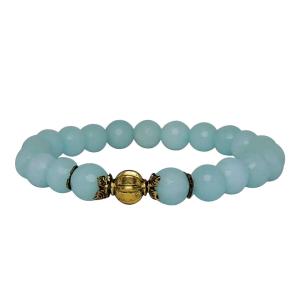 Avika Heat Processed Amazonite 8 mm Bead Bracelet Designer 2