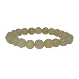 Avika Heat Processed Calcite 8 mm Bead Bracelet Designer 1